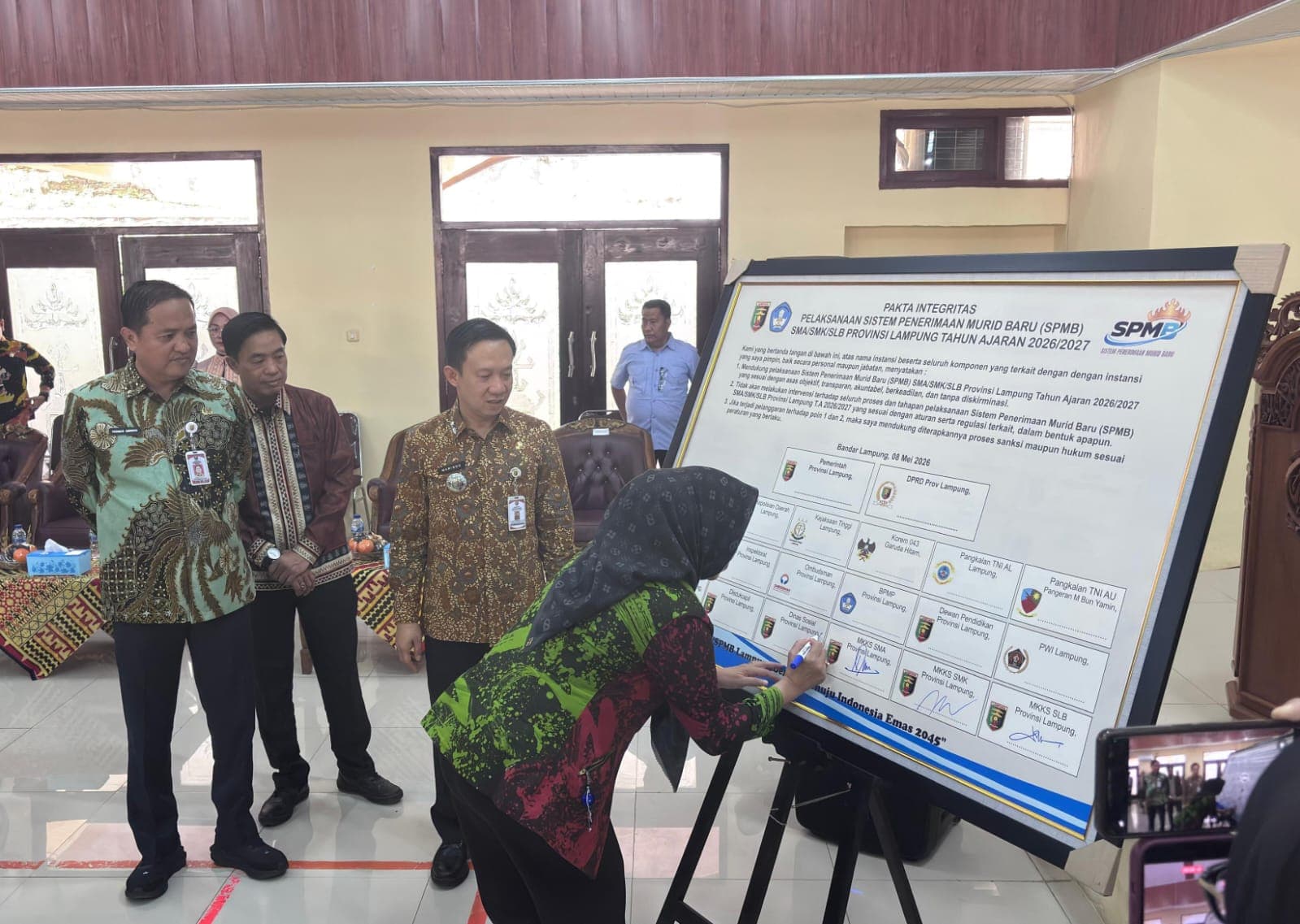Perang Lawan Praktik Titipan, Pemprov Lampung Deklarasikan SPMB 2026 Bersih