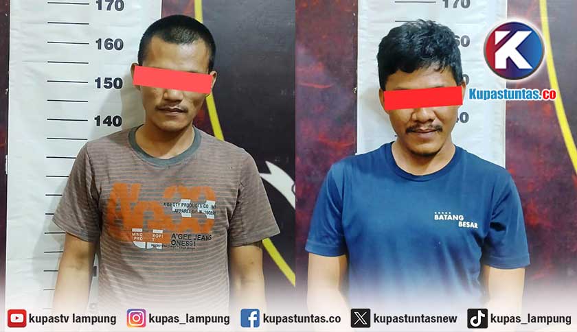 Polisi Ringkus Dua Pembobol Rumah di Metro Selatan Lampung