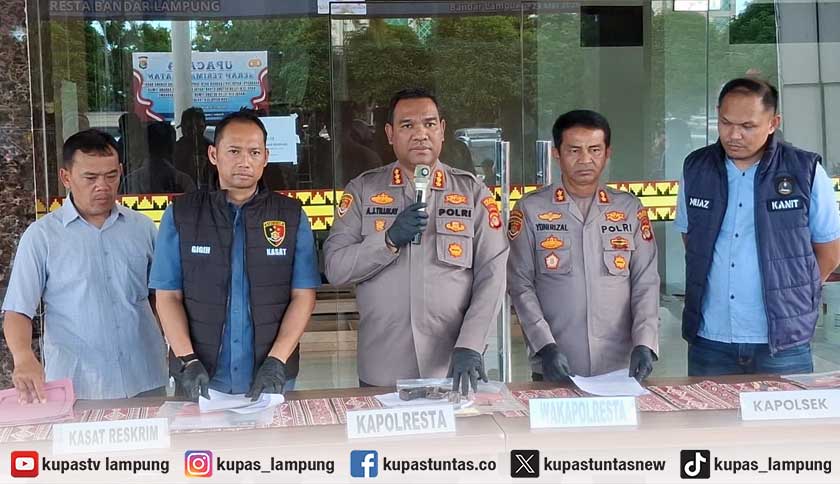 Takut Ditembak, Pelaku Curanmor Bersenpi di Bandar Lampung Serahkan Diri ke Polisi