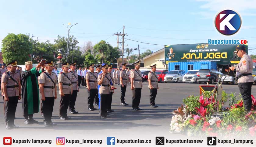 Rotasi Besar di Polresta Bandar Lampung, Kabag Ops hingga 7 Kapolsek Berganti