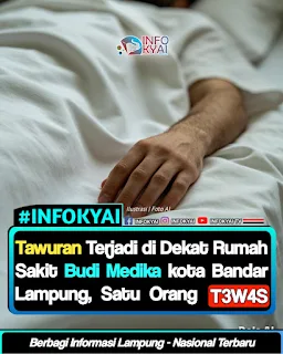 Tawuran Terjadi di Dekat Rumah Sakit Budi Medika Kota Bandar Lampung, Satu Orang T3Was