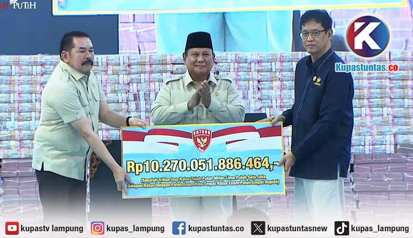 Kejagung Serahkan Uang Rampasan Perkara Rp 10 Triliun, Prabowo Sebut untuk Perbaiki 5 Ribu Puskesmas