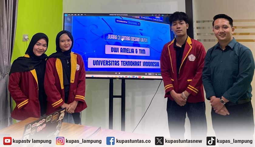 Tim Krakatau UX Universitas Teknokrat Indonesia Raih Juara 3 Nasional KAIDAS 2026 Lewat Inovasi Aplikasi AI 'TerraEye'