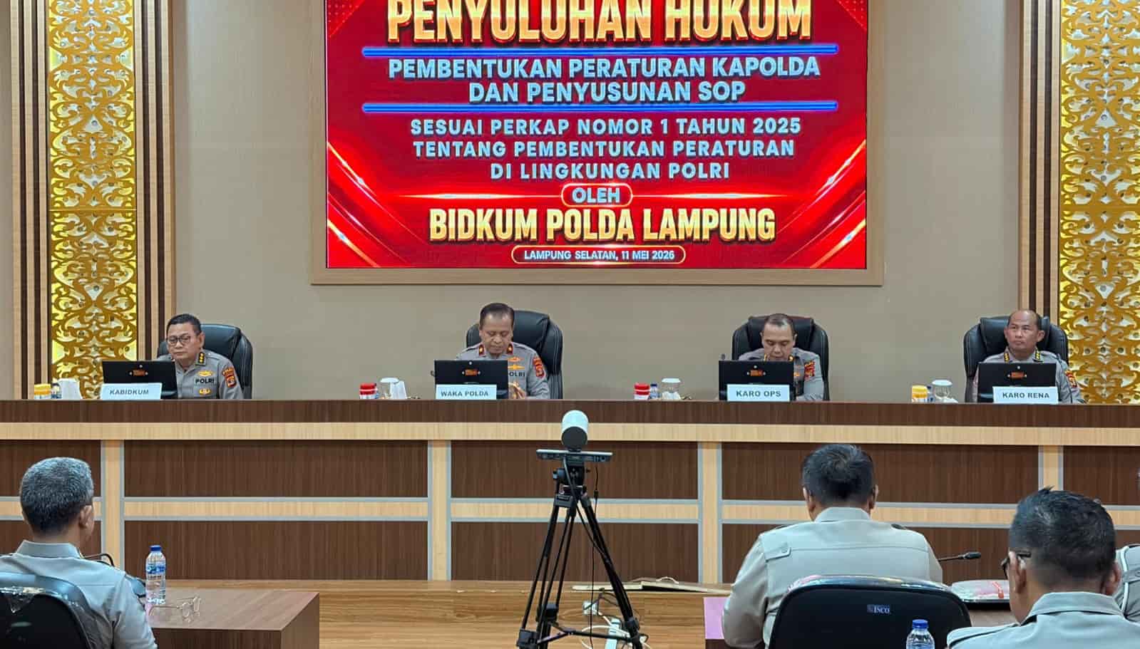 Bidkum Polda Lampung Gelar Penyuluhan Pembentukan Perkapolda dan Penyusunan SOP Sesuai Perkap