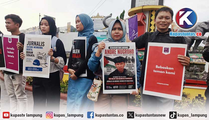 Andre Prasetyo Hilang Kontak di Misi Gaza, AJI Bandar Lampung Serukan Perlindungan Jurnalis