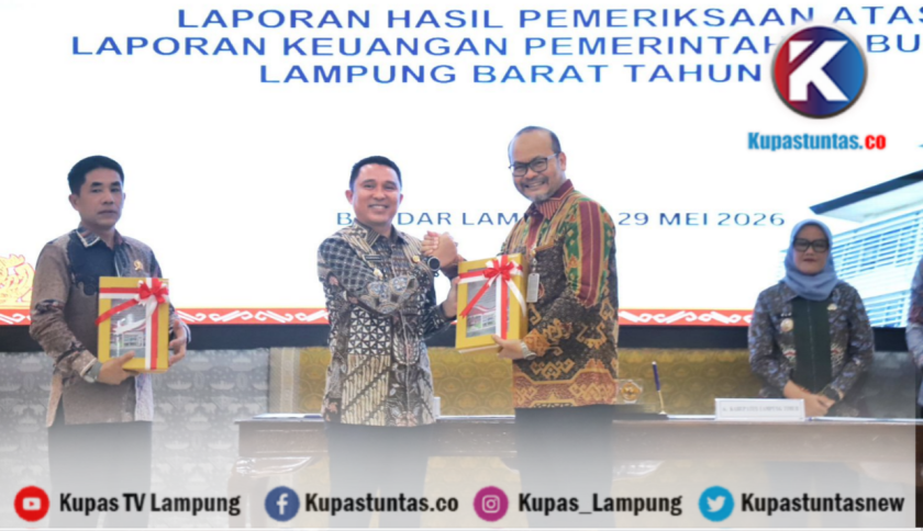 Terima LHP BPK RI, Pemkab Lambar Kembali Raih Opini WTP ke-16 Secara Berturut-turut