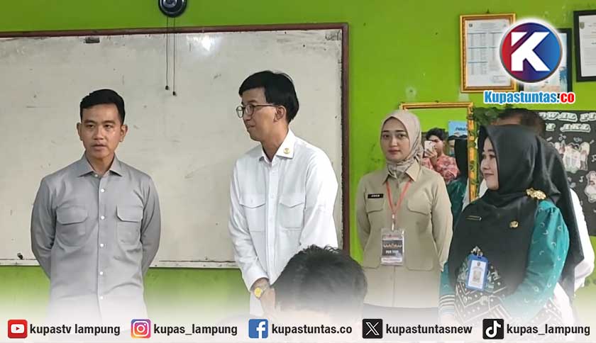 Gibran Tinjau Kelas Vokasi di SMKN 4 Bandar Lampung, Pemprov Minta Ujian Bahasa Jepang Digelar di Lampung