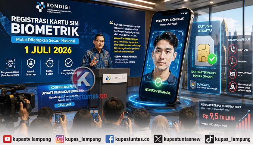 Mulai 1 Juli 2026, Registrasi SIM Card Ponsel Wajib Verifikasi Wajah