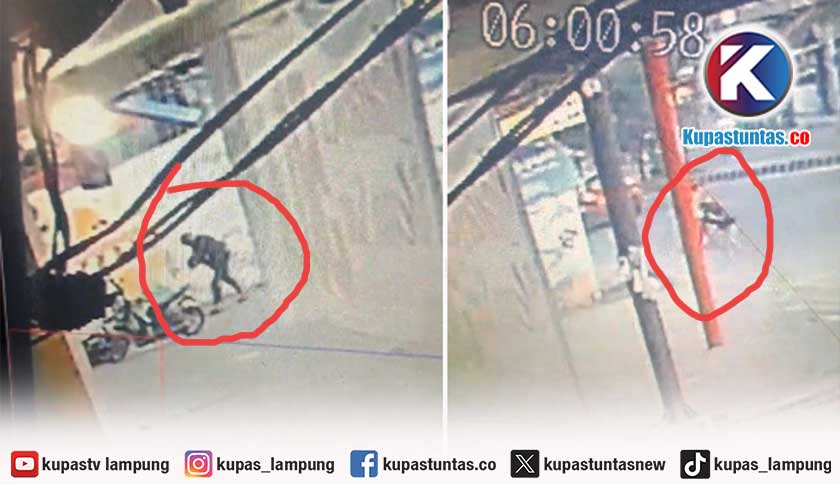 CCTV Rekam Detik-detik Brigadir Arya Berkelahi dengan Pelaku Curanmor Sebelum Tewas Ditembak
