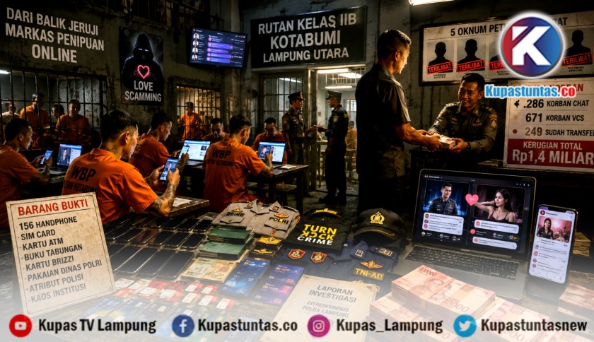 ‎Dari Balik Jeruji Rutan Kotabumi, Penjara Berubah Jadi Markas Penipuan Online