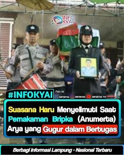 Suasana Haru Menyelimuti Saat Pemakaman Bripka (Anumerta) Arya yang Gugur dalam Bertugas