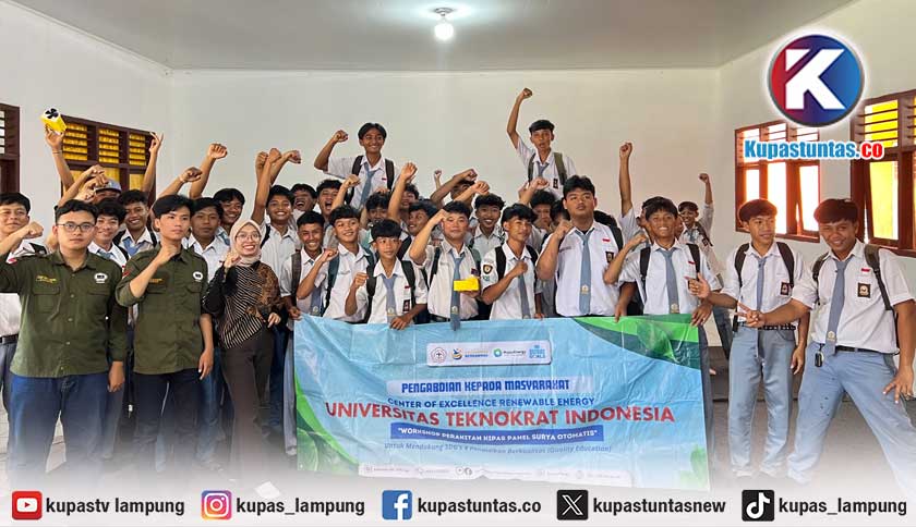 COE Hijau Energi Universitas Teknokrat Indonesia Gelar PKM Energi Terbarukan di SMK Mitra Bhakti Bandar Sribhawono