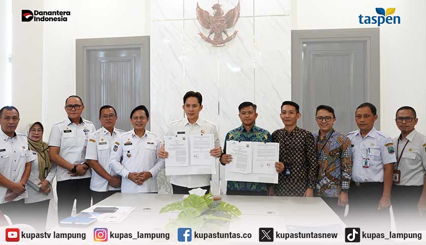 Sinergi Tingkatkan Layanan Terpadu, PT TASPEN KC Bandar Lampung dan Pemkab Lampung Selatan Resmi Perpanjang MoU