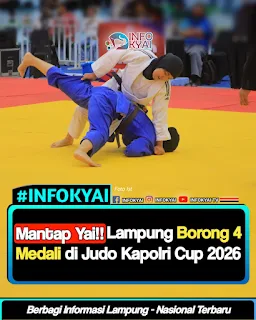 Mantap!! Lampung Borong 4 Medali di Hari Pertama Judo Kapolri Cup 2026