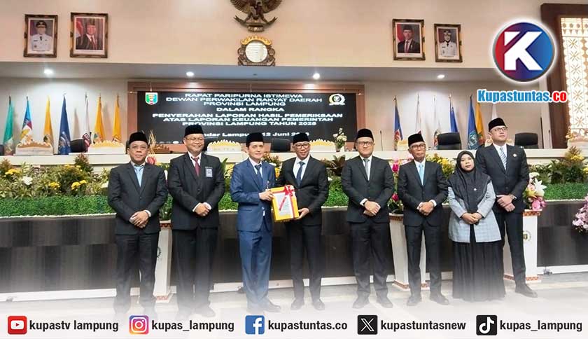 Pemprov Lampung Raih WTP ke-12 Berturut-turut, BPK Soroti Rasionalisasi Target PAD dan Pengendalian Belanja