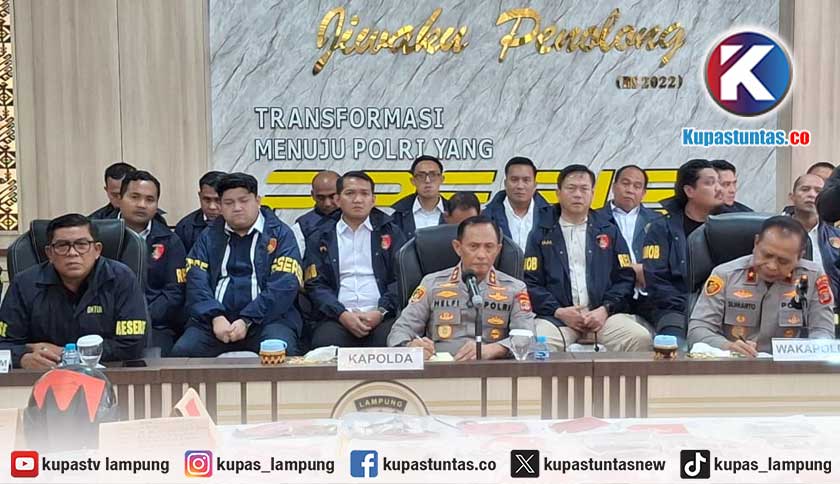 19 Hari Operasi Street Crime, 95 Pelaku Kejahatan Jalanan Diciduk Polda Lampung