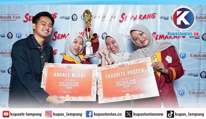 Mahasiswi Akuntansi Universitas Teknokrat Indonesia Raih Bronze Medal Nasional di Edutalk Fair Competition 2026