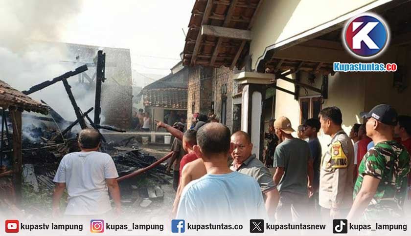Kebakaran Hanguskan Rumah di Way Kanan, Penghuni Ditemukan Tak Bernyawa