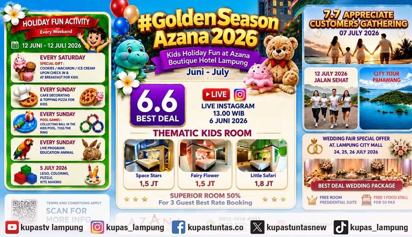 Golden Season Azana 2026 Hadirkan Liburan Keluarga Penuh Keceriaan di Azana Boutique Hotel Lampung