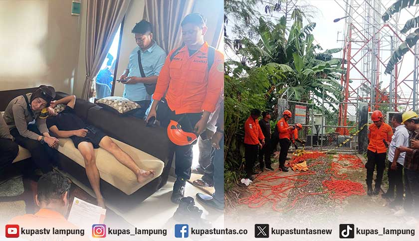 Diancam Cerai Istri, Pria di Tanjung Senang Nekat Panjat Tower