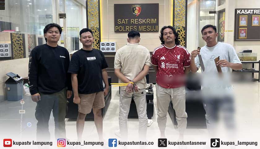 Usai Viral Diduga Peras Sopir Truk, Pria Bersenjata Tajam Ditangkap Polisi di Mesuji
