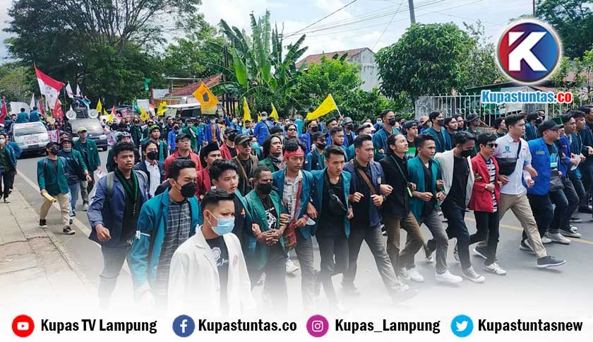 Mahasiswa Demo di Kantor Pemprov dan DPRD Lampung, Ini Daftar Tuntutannya
