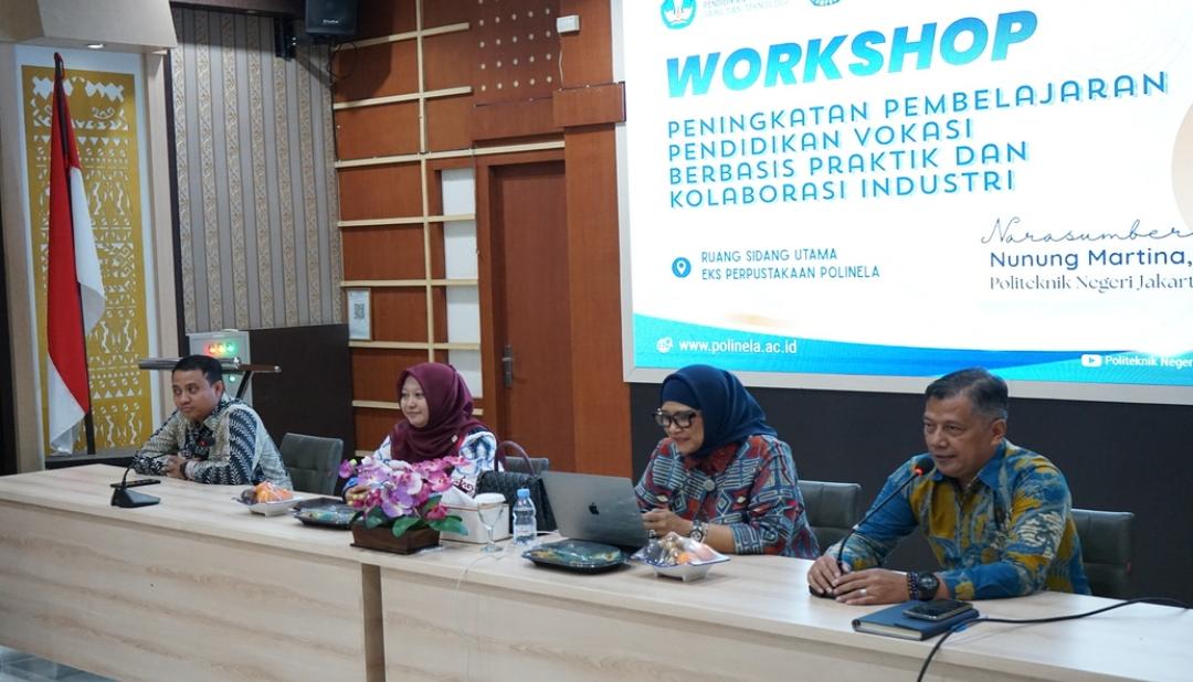Implementasi Link and Match, Polinela Beri Pelatihan Dosen Bersama PNJ