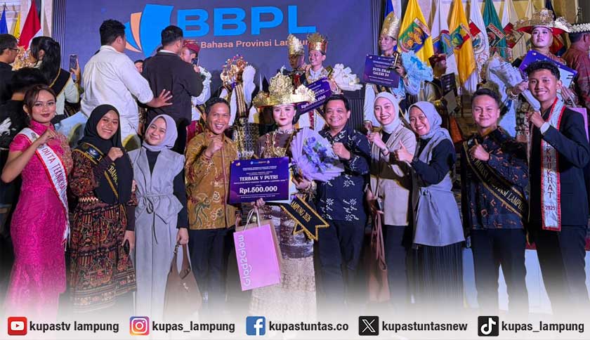 Mahasiswi Pendidikan Bahasa Inggris Universitas Teknokrat Indonesia Raih Terbaik 5 Duta Bahasa Lampung 2026