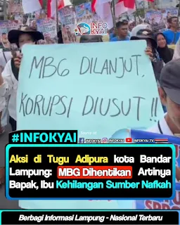Ratusan Massa Gelar Aksi Damai di Tugu Adipura, Dukung Program Makan Bergizi Gratis Tetap Berlanjut