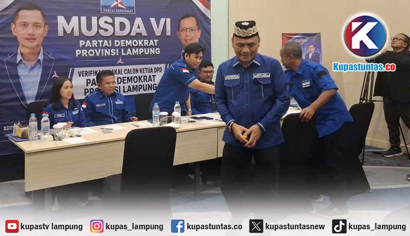 Perebutan Kursi Ketua Demokrat Lampung, Bambang Iman Santoso Tersingkir, Edy Irawan Melenggang Sendiri