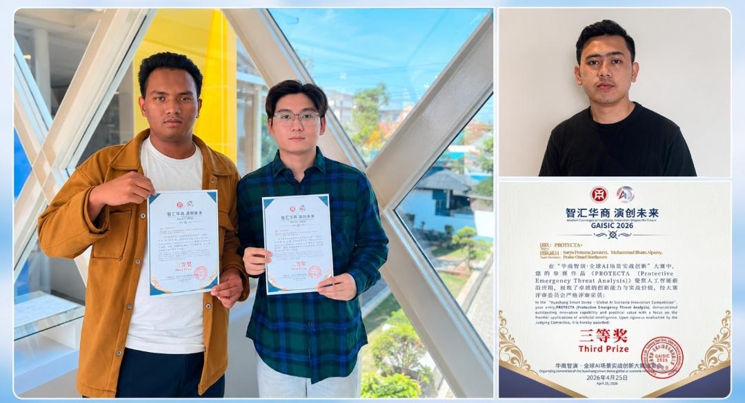 Mahasiswa UBL Raih Juara 3 Dunia di Ajang GAISIC 2026 Tiongkok