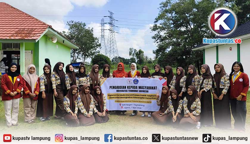 Mahasiswa Akuntansi Universitas Teknokrat Indonesia Gelar PKM Praktik Kesekretarisan di SMKN 1 Tegineneng