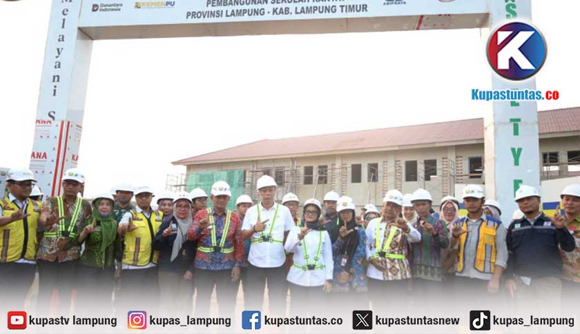 Wamensos Tinjau Pembangunan Sekolah Rakyat Lampung Timur, Tampung 270 Siswa SD-SMP-SMA