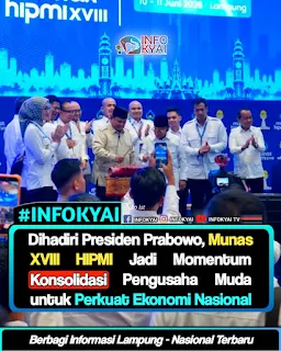 Presiden Prabowo Hadiri Pembukaan Munas XVIII HIPMI 2026 di Bandar Lampung