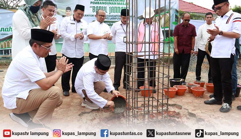 Kemenag Lampung Bangun Masjid Rp1,26 Miliar Hasil Donasi ASN hingga Mitra Kerja