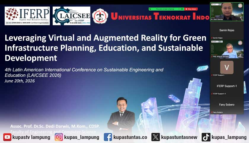 Dosen Teknokrat Dedi Darwis Kembali Jadi Keynote Speaker Internasional di LAICSEE-Peru 2026, Bahas VR dan AR untuk Infrastruktur Hijau Berkelanjutan