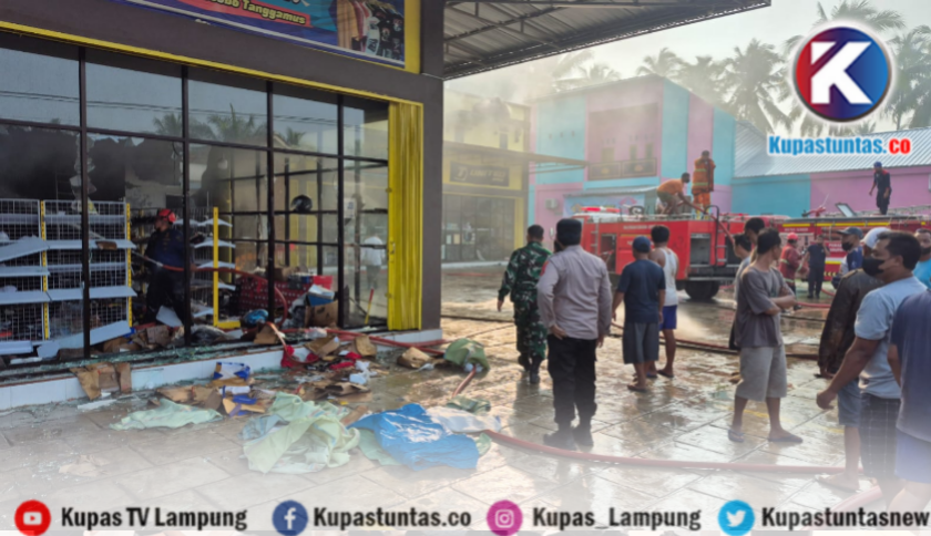 Polisi Beberkan Kronologis Kebakaran Toko Diamond Berkah di Wonosobo Tanggamus