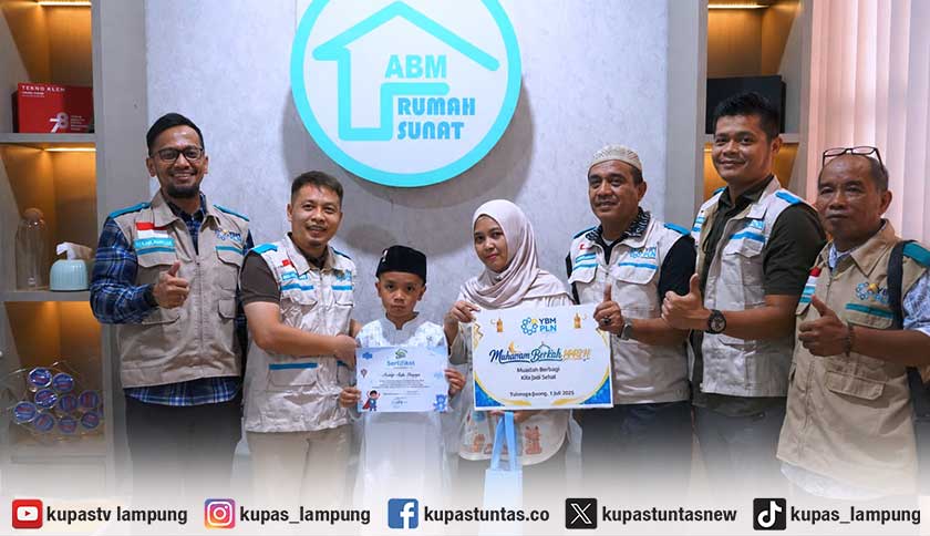 YBM PLN UP3 Tanjung Karang Gelar Khitan Massal Gratis, 55 Anak Terima Manfaat
