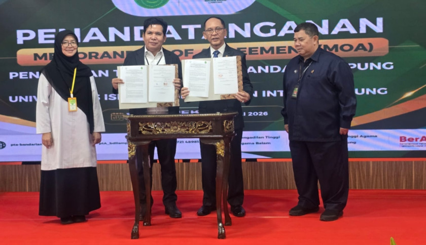 Perkuat Sinergi Akademik dan Lembaga Peradilan, Pascasarjana UIN Raden Intan Lampung dan PTA Bandar Lampung Resmi Jalin Kerja Sama