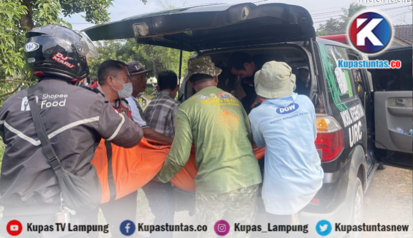 Dua Remaja Tenggelam di Sungai Way Sekampung Pringsewu Ditemukan Meninggal Dunia