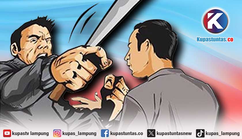 Cemburu Buta, Pengemudi Ojek di Lamsel Dibacok Usai Antar Mantan Tagih Utang