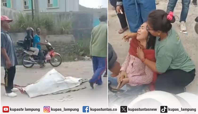 Kecelakaan Maut di Sukabumi Bandar Lampung, Penumpang Motor Tewas Terlindas Truk