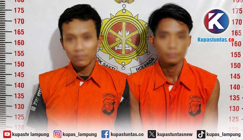 Hampir Setahun Buron, Pencuri Motor di Lampung Selatan Dibekuk Bersama Penadah