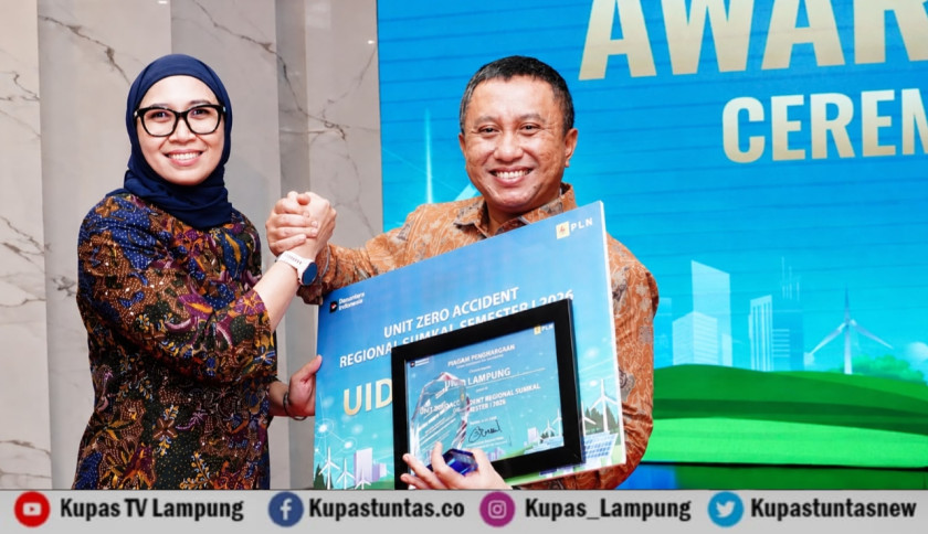 PLN UID Lampung Raih Penghargaan Zero Accident pada Awarding Kinerja Direktorat Distribusi Semester I 2026