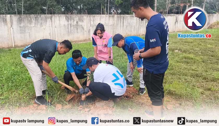PLN UP3 Metro Tanam Pohon Buah Peringati Hari Lingkungan Hidup Sedunia