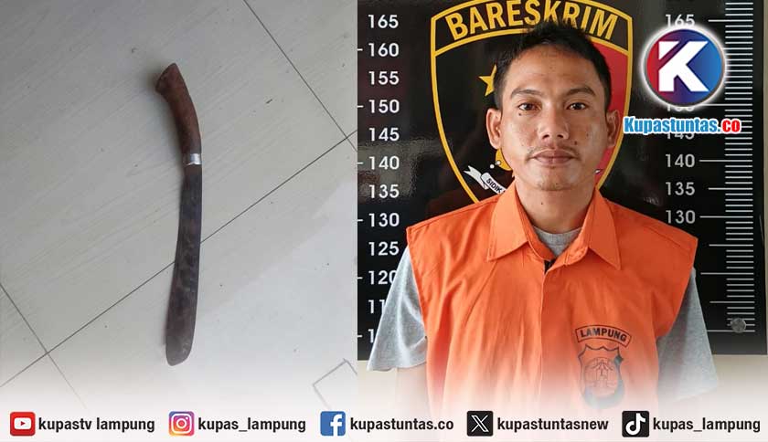 Bacok Tetangga, Honorer Damkar Bandar Lampung Menyerahkan Diri ke Polisi