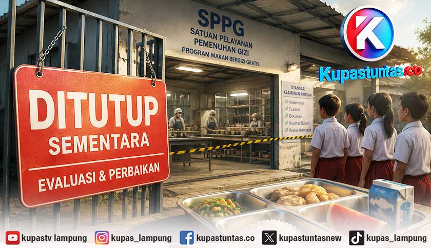 Empat SPPG di Lamtim Ditutup Permanen, Sebelas SPPG Disetop Sementara