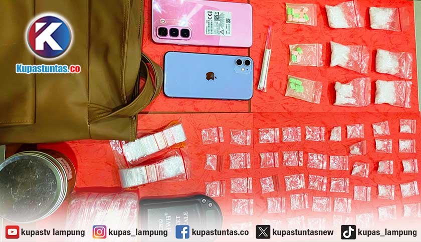 Polisi Bongkar Gudang Sabu dan Ekstasi Berkedok Barbershop di Tubaba