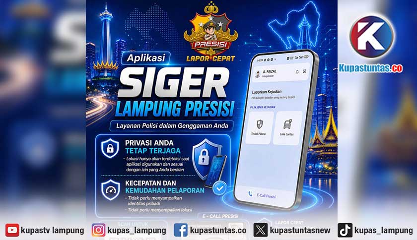 Dirbinmas Polda Lampung Dorong Warga Gunakan Aplikasi SIGER Lampung Presisi, Lapor Kejahatan dan Kecelakaan Cukup Lewat Video Call