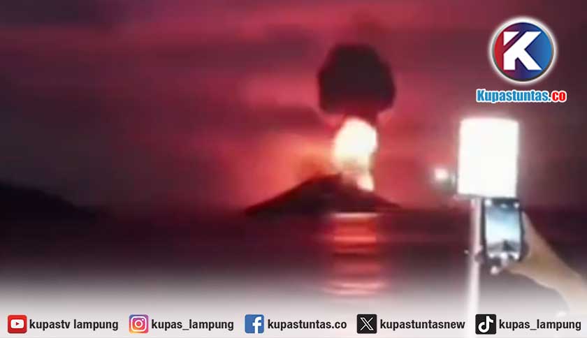Viral Video Letusan Gunung Anak Krakatau, Kepala Pos Pantau Pastikan Hoaks
